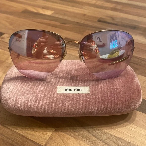 Miu Miu | Accessories | Miu Miu Mirror Sunglasses | Poshmark display picture 1